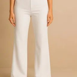 NU CLOTHS Women Relaxed High-Rise Trousers-picture-9