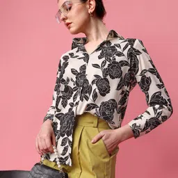 LERIYA FASHION Floral Print Shirt Style Top-picture-1