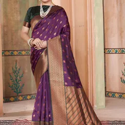 Mitera Woven Design Zari Kanjeevaram Saree-image-85