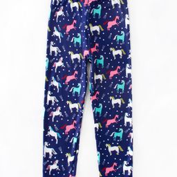 Kookie Kids Full Length Leggings Unicorn Print - Navy Blue-image-68