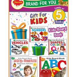 Sawan My First Library Kids Board books Set of 5 - English Malayalam-14