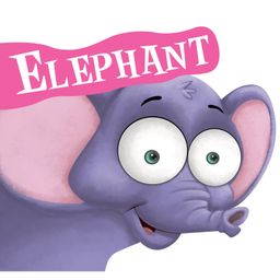 Board Book Elephant Cutout Board Book - English-96