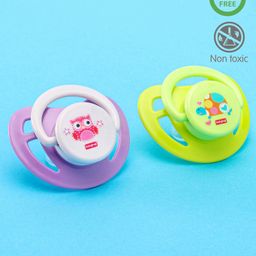 Babyhug BPA Free Pacifier With PP Case Pack of 2 - Purple & Green-image-38