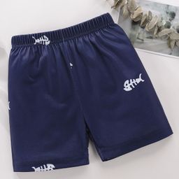 Kookie Kids Printed Shorts - Blue-image-3
