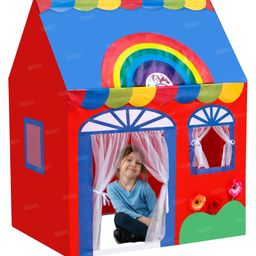 Fiddlerz Play Tent House Rainbow Print - Multicolour-17
