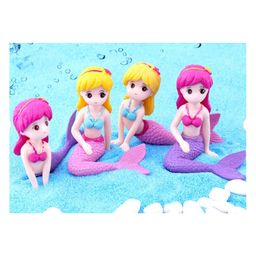Chocozone Mermaid Miniature Garden Decor Set Multicolor - 4 Pieces-22