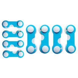 THE LITTLE LOOKERS Multipurpose  Safety Lock for Doors, Cabinet, Fridge, Drawer Blue-  Pack of 8-image-91