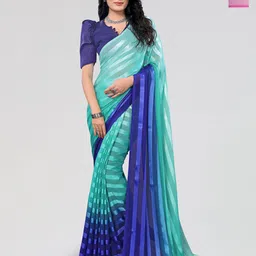 Moda Rapido Set of 2 Striped Satin Saree-image-48