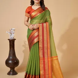 LeeliPeeri Designer Woven Design Zari Saree-image-49