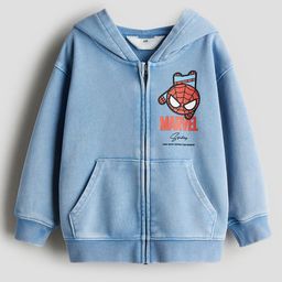 H&M Print-Motif Zip-Through Hoodie-image-55