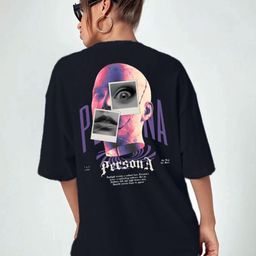 StyleCast Graphic Printed Round Neck Oversized Cotton T-shirt-image-23
