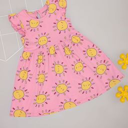 Pantaloons Baby Girls Printed Flutter Sleeve Fit & Flare Dress-picture-15