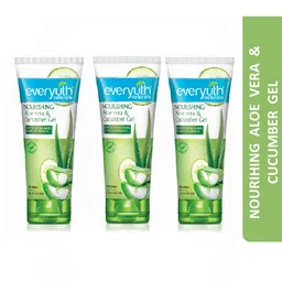 everyuth Naturals Set Of 3 Nourishing Aloe Vera & Cucumber Gel Face Wash - 150g Each-23