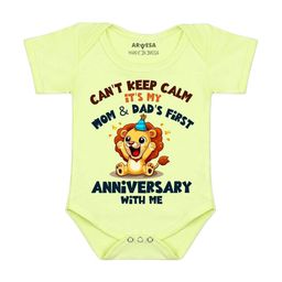 Arvesa Mom & Dad Anniversary With Me Printed Bodusuit-image-89