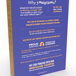 YUMICIOUS Organic Sprouted Ragi & Oats Choco Pancake Mix | No Maida, No Sugar, No Preservatives, Vegan & Gluten Free image 2