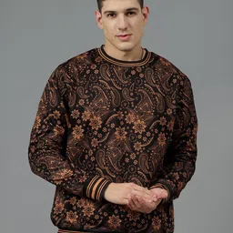 GO DEVIL Men Floral Printed Winter Sweatshirt-image-99
