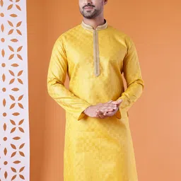 AURIK Men Checked Festive Straight Kurta-picture-1