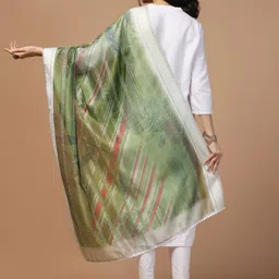 Kaizen TEXO FAB Ethnic Motifs Printed Organza Dupatta image 4