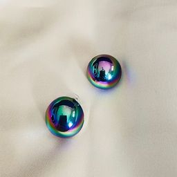 DKane Designs Stainless Steel Gold-Plated Circular Shaped Studs-55