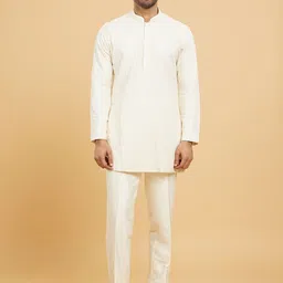Twamev Men Woven Design Woven Design Kurta with Trousers-image-113