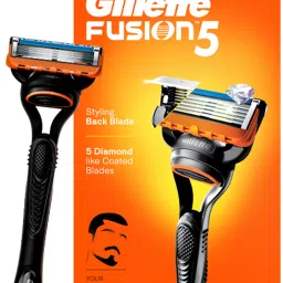 Fusion Razor for men with back blade beard shaper | Razor + Stand, Men-image-48