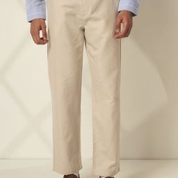 SELECTED Men Mid-Rise Straight Fit Trousers-image-94