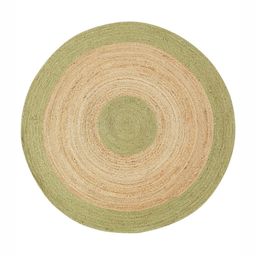 Art Avenue Eswatini Beige & Green Textured Round Floor Jute Carpet-image-89