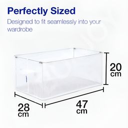 BOXJOY PVC Transparent Set of 2 Water Resistant Multi-Utility Organisers image 5