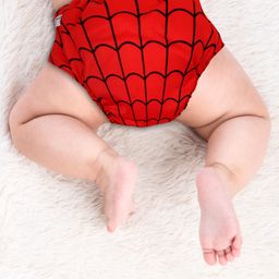 Kassy Pop Reusable Diaper Cover With Cotton Insert Checked - Red image 3