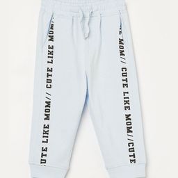 Juniors by Lifestyle Boys Typography Printed Pure Cotton Mid-Rise Joggers-57