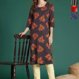 Anouk Rustic Women Ethnic Motifs Printed Crepe Kurta-47