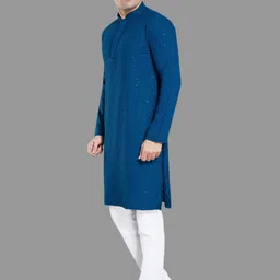 DIVISIVE Men Regular Kurta with Pyjamas image 5