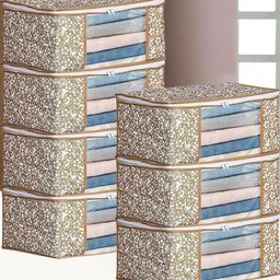 AMAK INC Beige Fabric Multi-Utility Wardrobe Organisers-picture-12