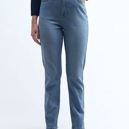 Flying Machine Women Slim Fit High-Rise Light Fade Stretchable Jeans-image-91