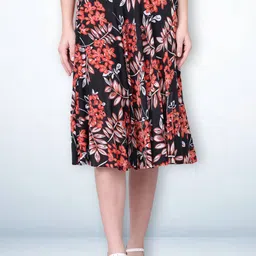Jinfo Women Floral Printed Skirt With Inner Short-image-70
