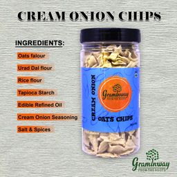 Graminway Cream Onion Oats Chips - 100 gm image 4