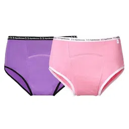 SuperBottoms Pack Of 2 High Rise Period Brief-image-5