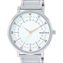 maxima Men Dial & Stainless Steel Straps Analogue Watch O-68592CMGI-45