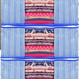 AMAK INC Blue Fabric Multi-Utility Wardrobe Organisers-picture-17