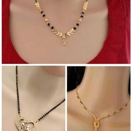 Anouk Gold-Plated Artificial Stones and Beads Mangalsutra-17