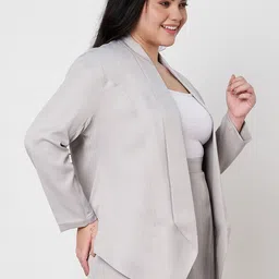 BRINNS Front-Open Shawl Collar Blazer image 5