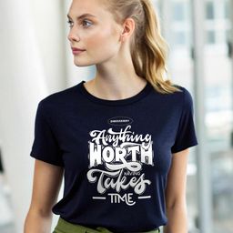 DressBerry Women Typography Printed Bio Finish Cut Outs Slim Fit T-shirt-picture-31