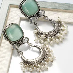 VIVAZS Contemporary Chandbalis Earrings-image-62