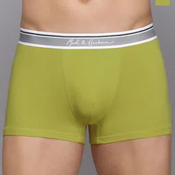 Mast & Harbour Men Pack Of 2 Breathability Elastic Waistband TrunkM&H_002_TRK_MTGN(GW)_2PC-picture-51