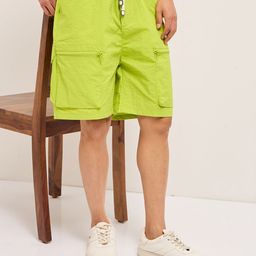 THE BEAR HOUSE Men Solid Knee Length Shorts-19