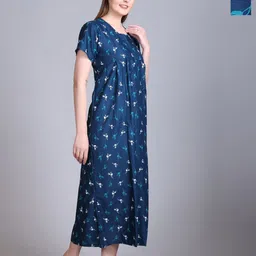 FIRST SLEEP Pack of 2 Printed Maxi Nightdress-image-80