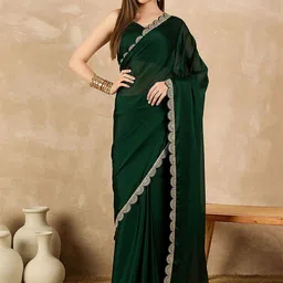 AMRUTKALA SAREES Sequinned Saree-47