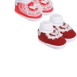 NESKA MODA 3 To 12 Month Cotton Baby Booty 2 Pair Combo Skin Friendly Soft Frill Butterfly Booties-15