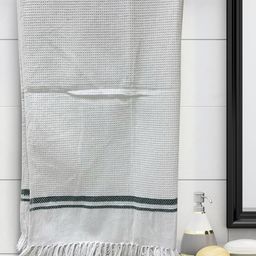 Myntra Elegant Homes Green Cotton 210 GSM Bath Towel-image-39