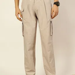 Thomas Scott Men Mid-Rise Loose Fit Cargos-picture-55